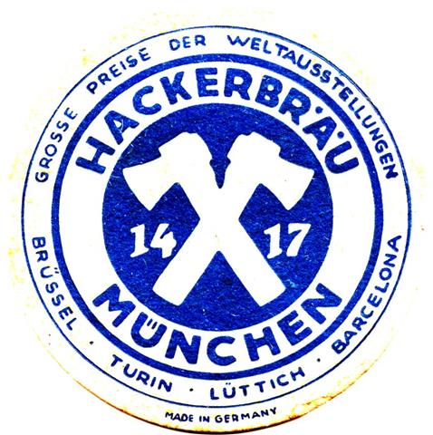 münchen m-by hacker ha rund 2-3a (215-weltausstellungen-dunkelblau)